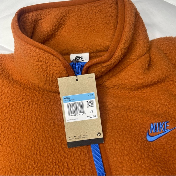 New Nike SW Sport Essentials+
Men's Fleece Full-Zip Jacket
Orange/Blue/ Red
M - Picture 3 of 13